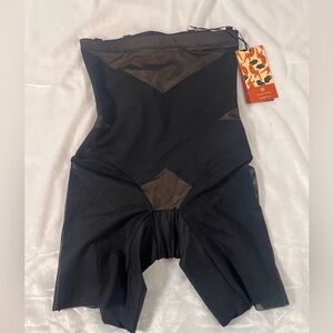 Honeylove Black High-Waist Long Leg Sculpting Bodysuit